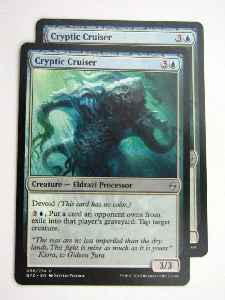 MTG Cards: BATTLE FOR ZENDIKAR: CRYPTIC CRUISER x2 #