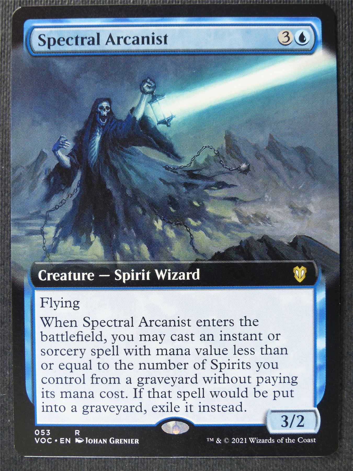 Spectral Arcanist Extended art - Crimson Vow - Mtg Card #2DH