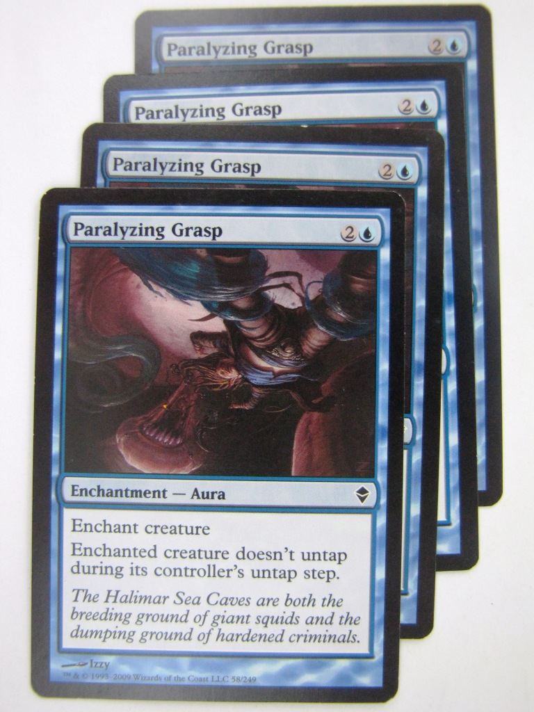 MTG Magic Cards: PARALYZING GRASP x4 # 8F81
