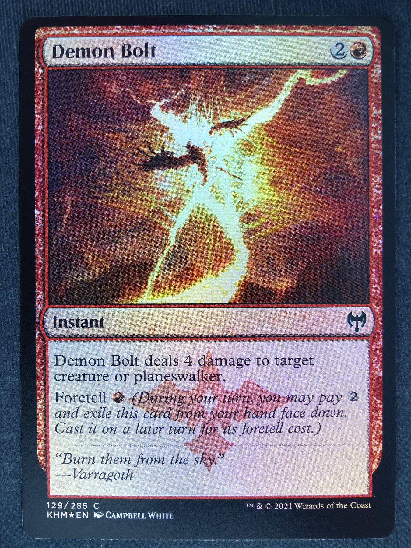 Demon Bolt Foil - Mtg Magic Cards #AY