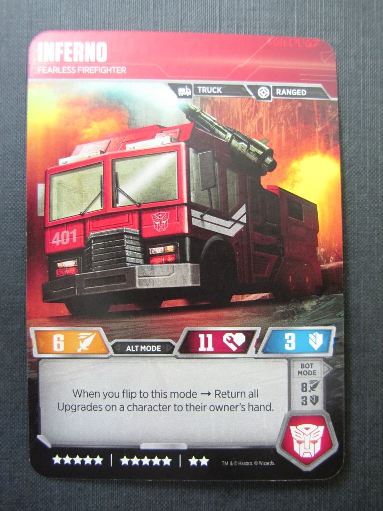 Inferno UT T22/T40 - Transformers Cards # 7C13