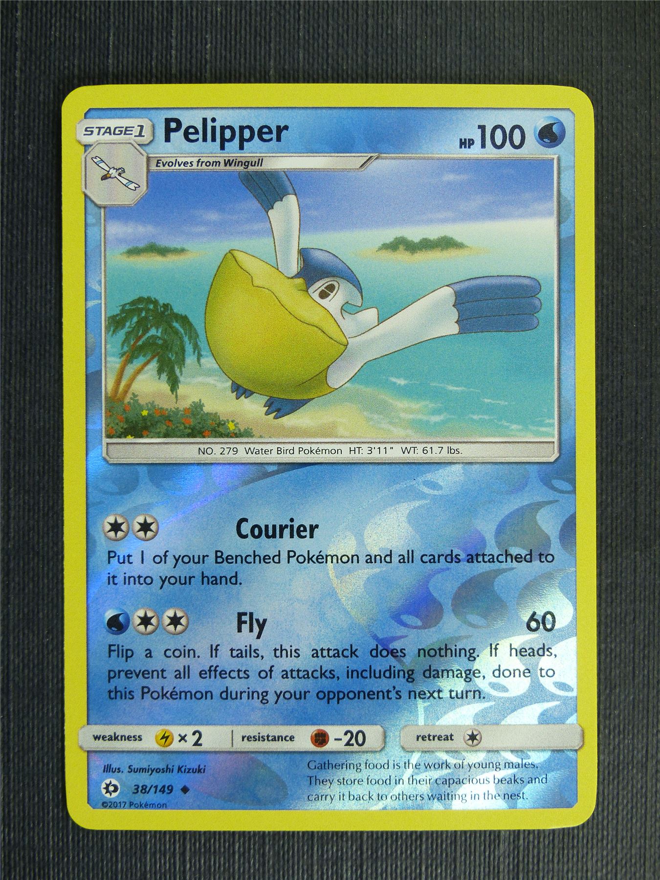 pelipper pokemon card Pelipper 38/149 Reverse Holo