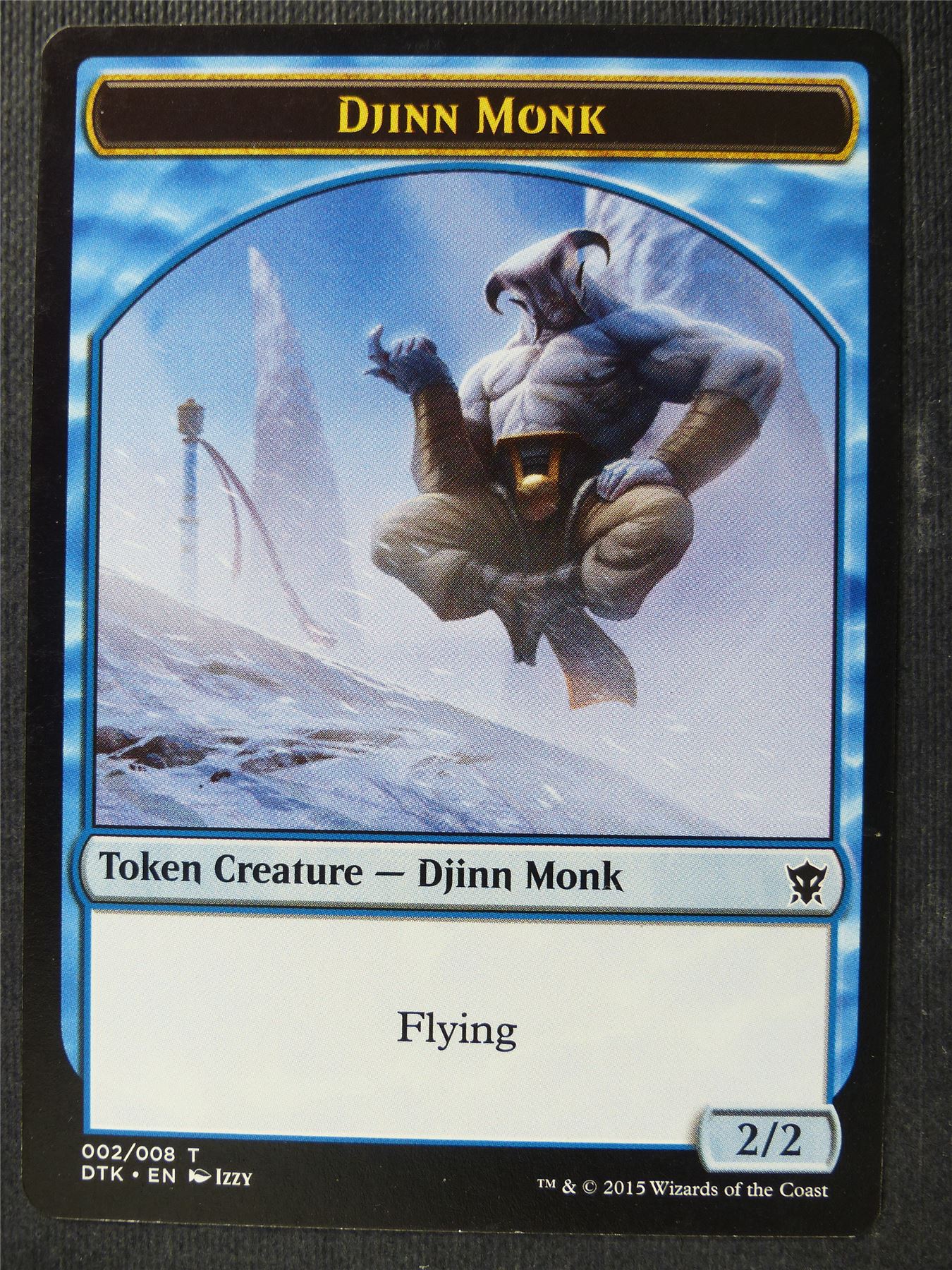Djinn Monk Token - Mtg Card #3UN
