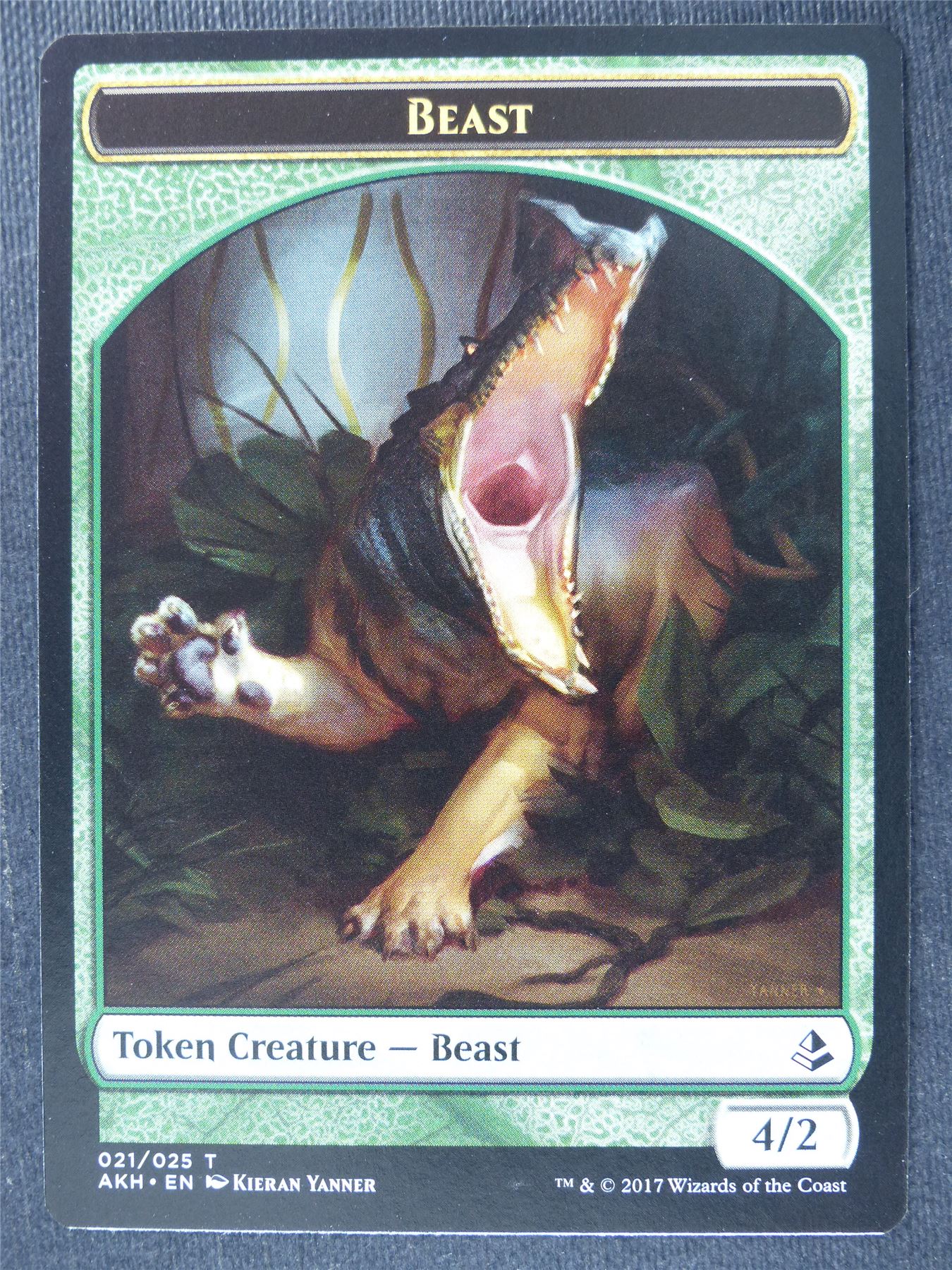 Oketra's Attendant / Beast Token - Mtg Magic Cards #1RE