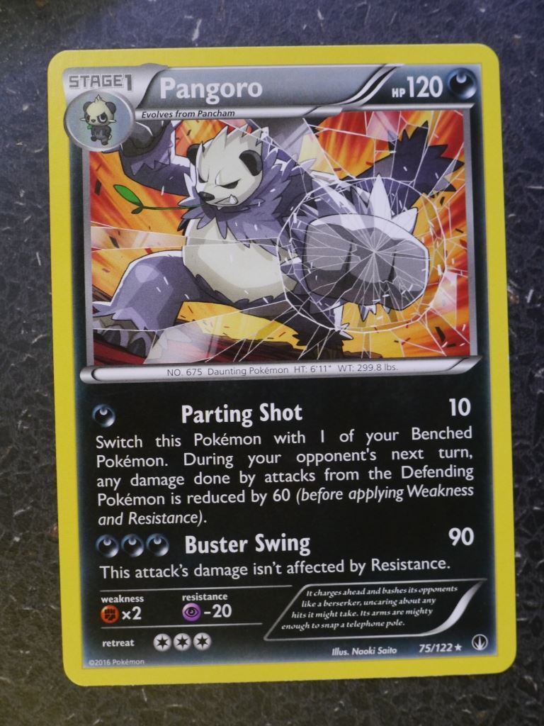 Pokemon Cards: PANGORO 75/122 RARE # 7A87 Archeron Pokemon Cards: PANGORO 75/122 RARE # 7A87 Archeron