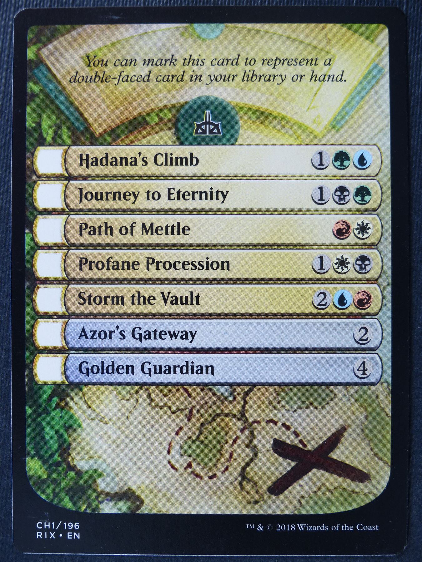 Rivals of Ixalan Checklist Token - Mtg Card #3SL