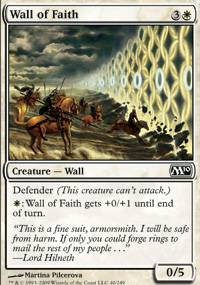 Mtg Magic Card: M10 : Wall of Faith