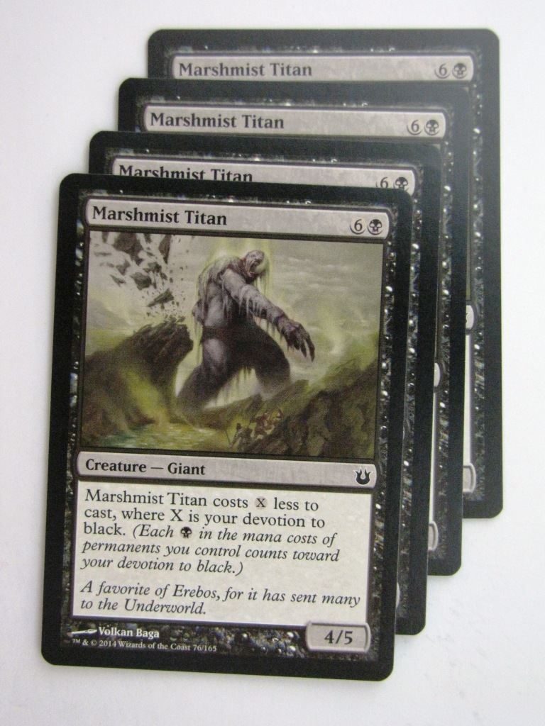 MTG Magic Cards: MARSHMIST TITAN x4 Born of the Gods playset # 24B84