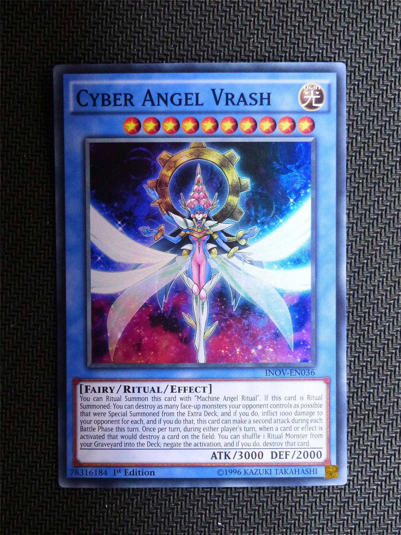Cyber Angel Vrash - INOV - Super Rare - Yugioh Card # 1E63