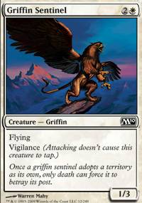 Mtg Magic Card: M10 : Griffin Sentinel