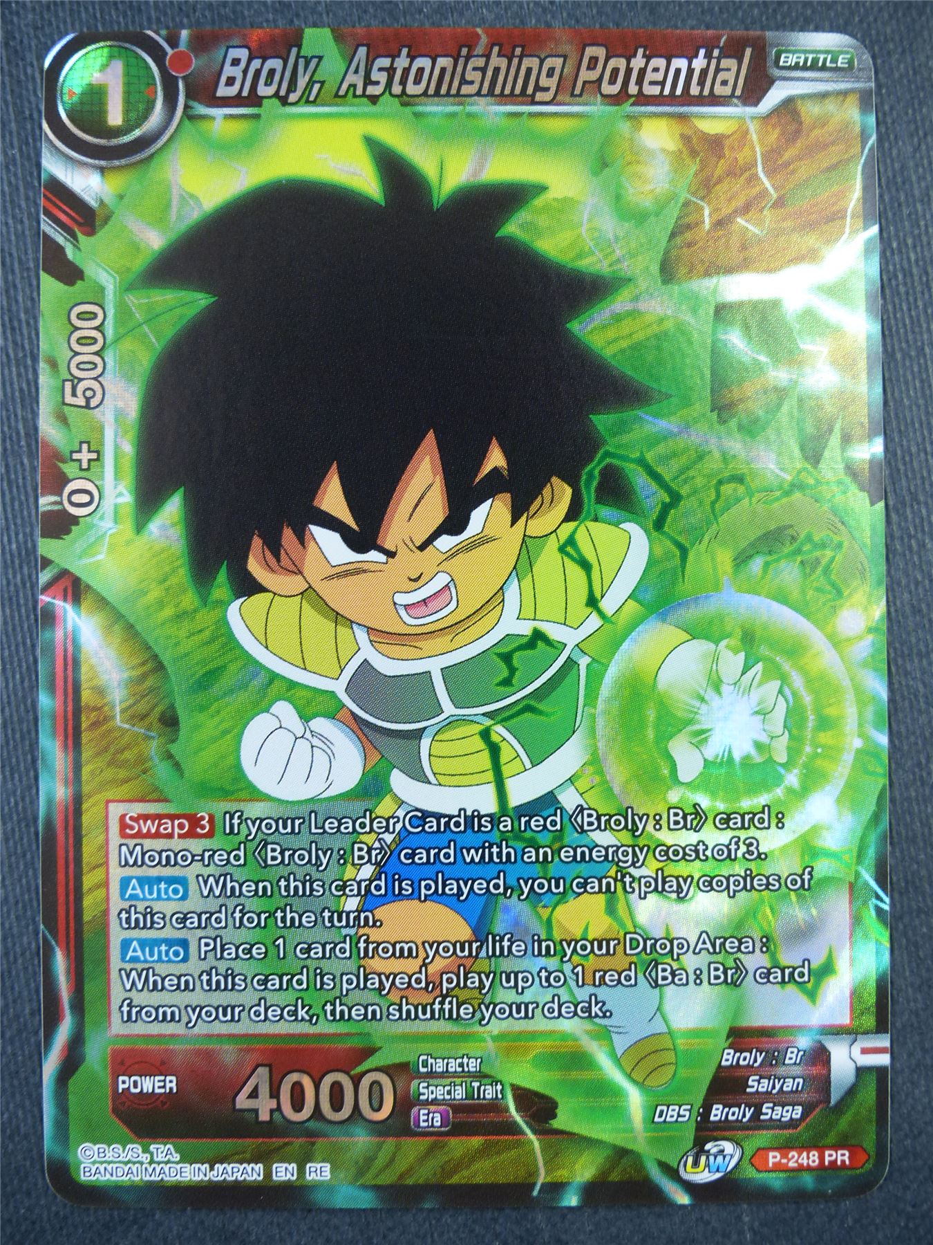 Broly Astonishing Potential Promo - Dragon Bal Super Card #8ZD