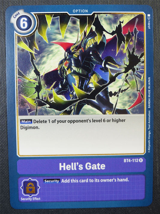 Hell's Gate BT4-112 R - Digimon Card #8ZM
