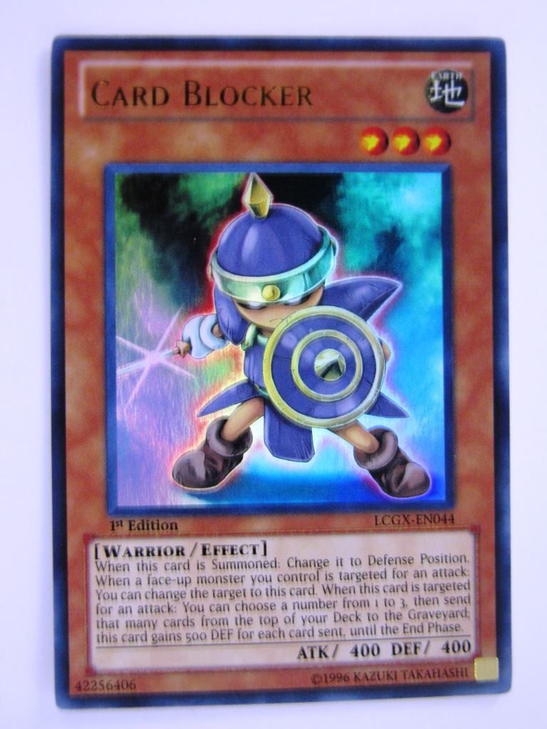 yugioh card blocker Yugioh Cards: CARD BLOCKER LCGX ULTRA RARE # 11J45