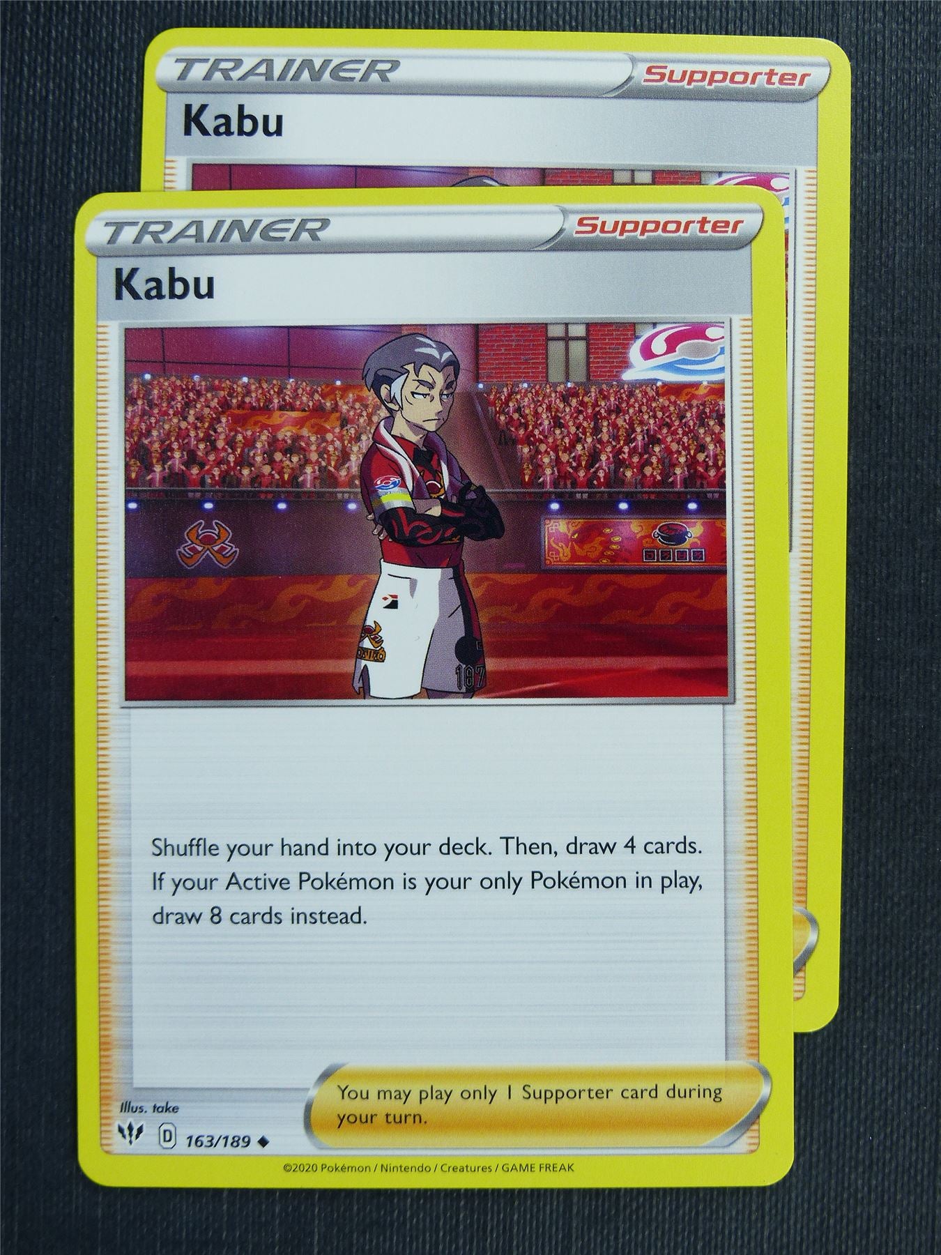 Kabu 163/189 x2 - DAA - Pokemon Card #3DA Kabu 163/189 x2 - DAA - Pokemon Card #3DA