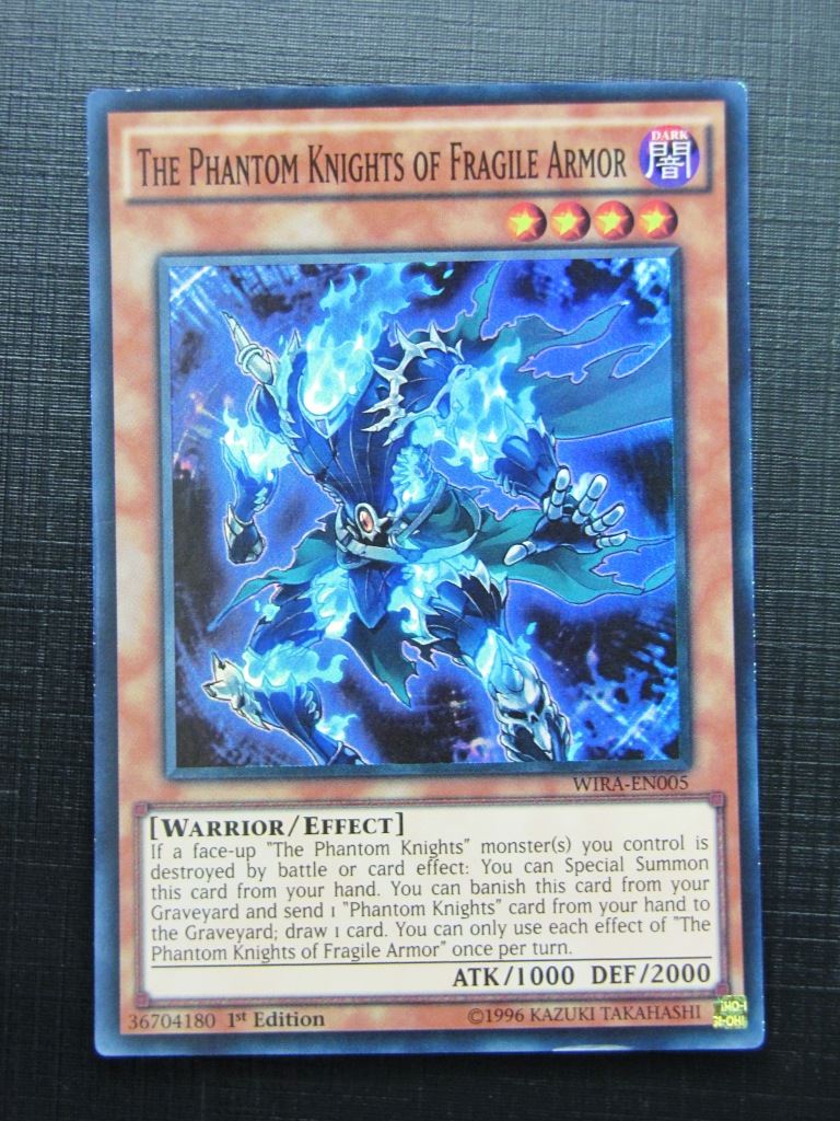 Yugioh Cards: THE PHANTOM KNIGHTS OF FRAGILE ARMOR WIRA SUPER RARE # 16F32