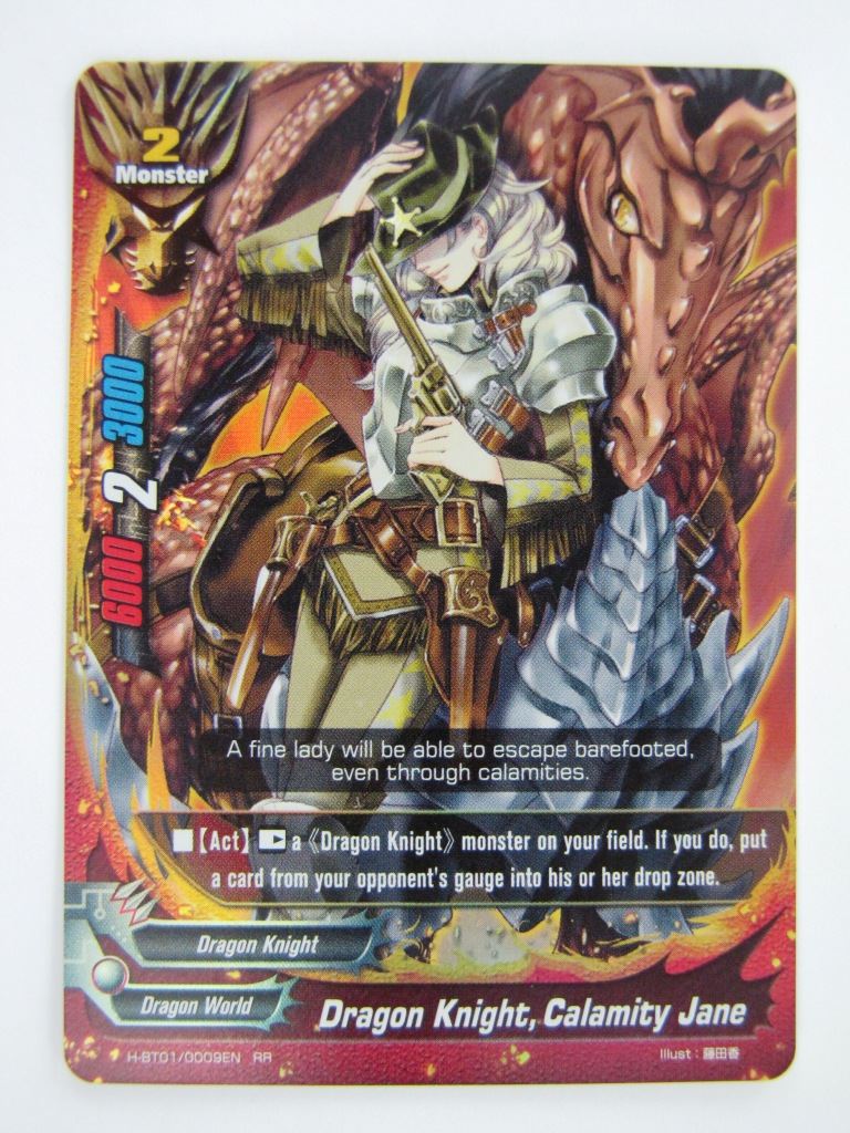 Buddyfight Cards: DRAGON KNIGHT, CALAMITY JANE H-BT01 RR # 1G42