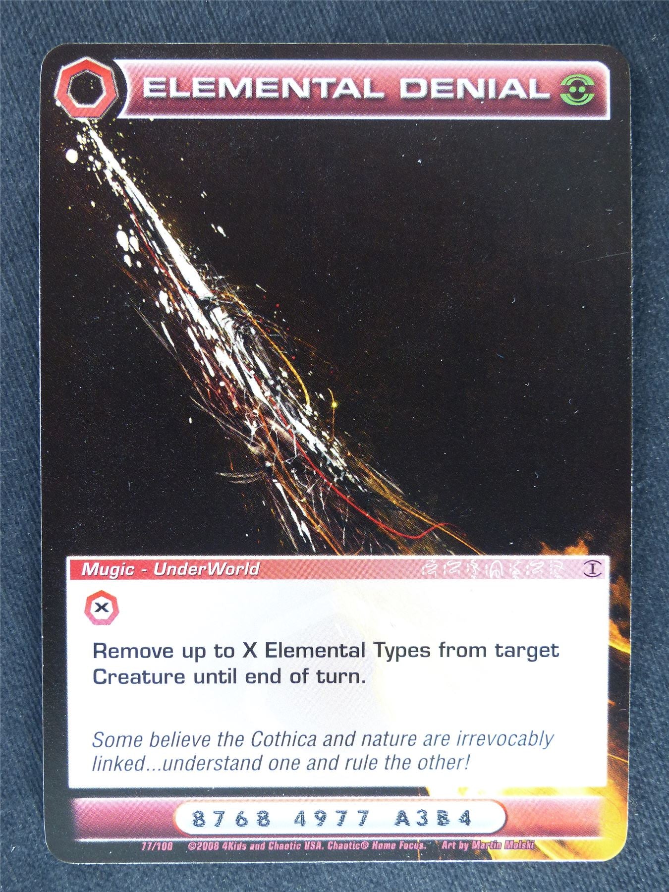 Elemental Denial 77/100 - Chaotic Cards #I9