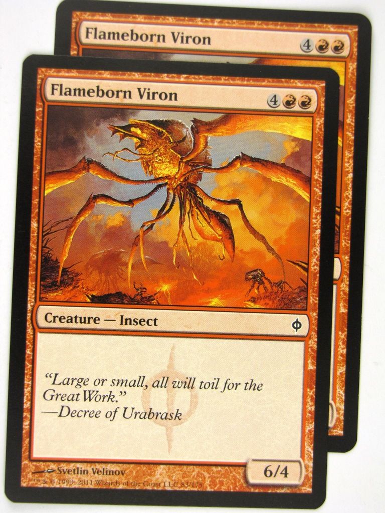 MTG Magic: the Gathering Cards: FLAMEBORN VIRON x2: NPH