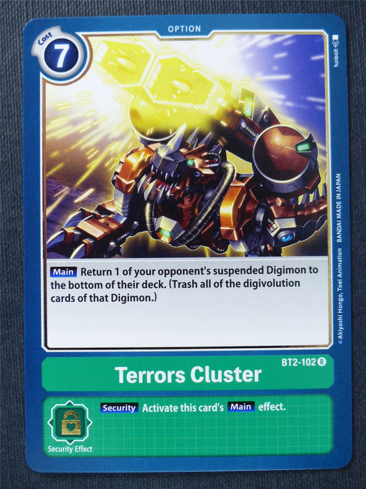 Terrors Cluster BT2-102 R - Digimon Cards #PP