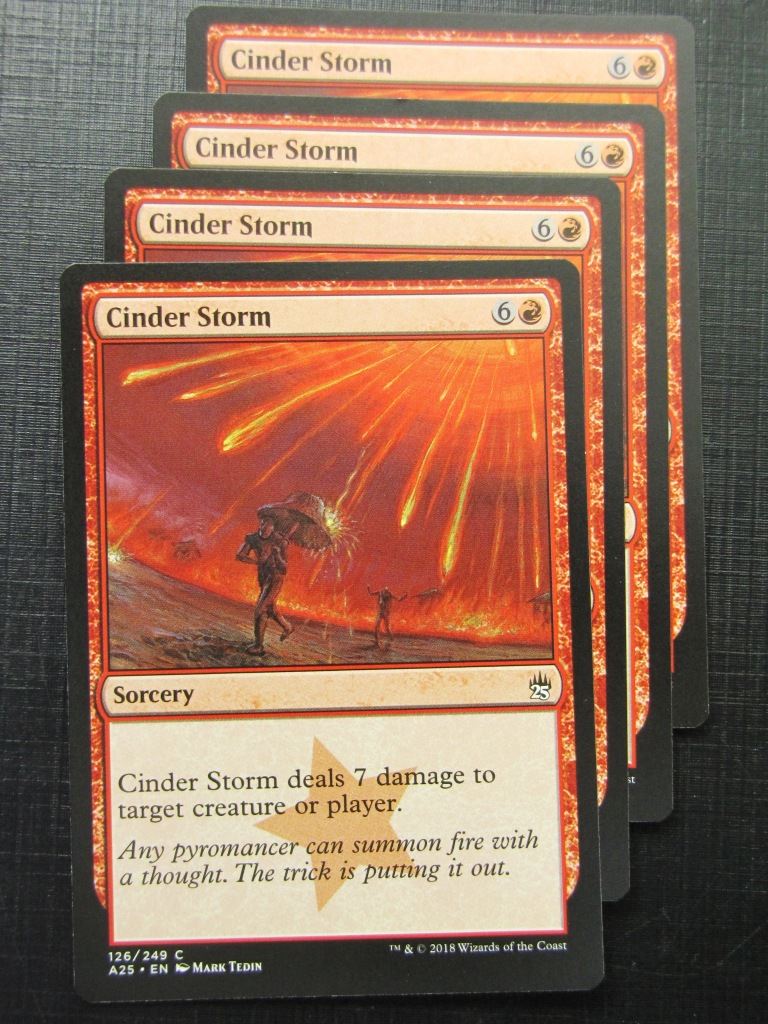 Cinder Storm x4 - Masters 25 - Mtg Card # 10B36