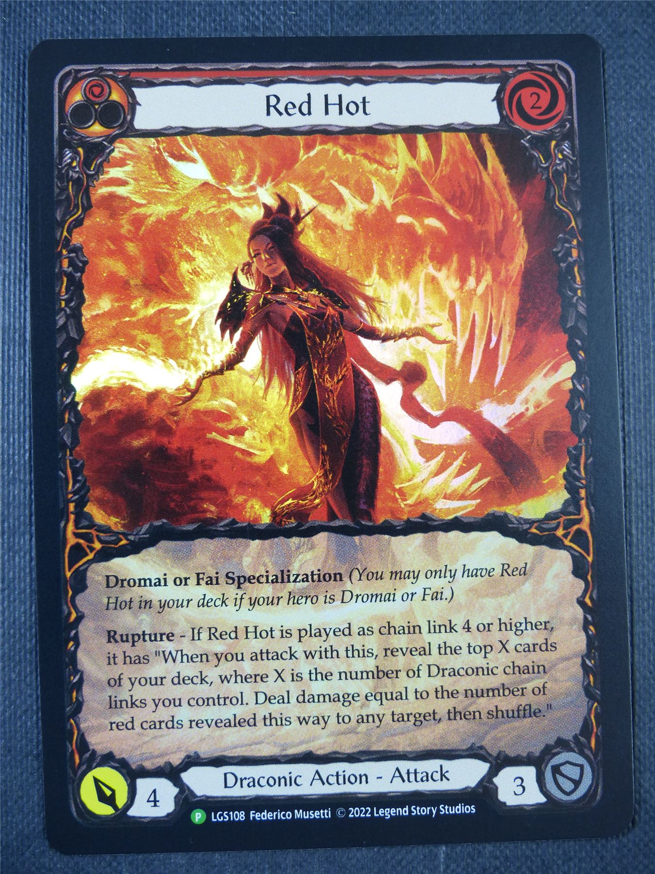 Red Hot P LGS108 Foil - Red - Flesh & Blood Card #6U6