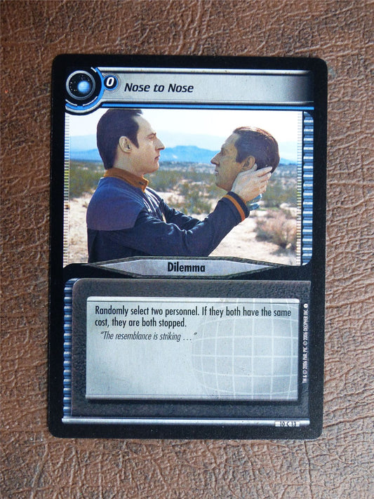 Nose to Nose - Star Trek CCG TCG Card #WT