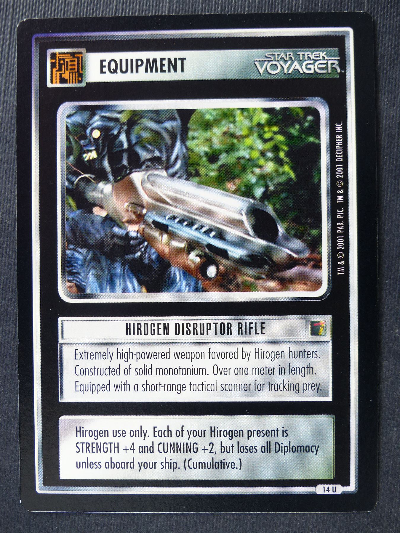 Hirogen Disruptor Rifle - Voyager - Star Trek Card #4XN