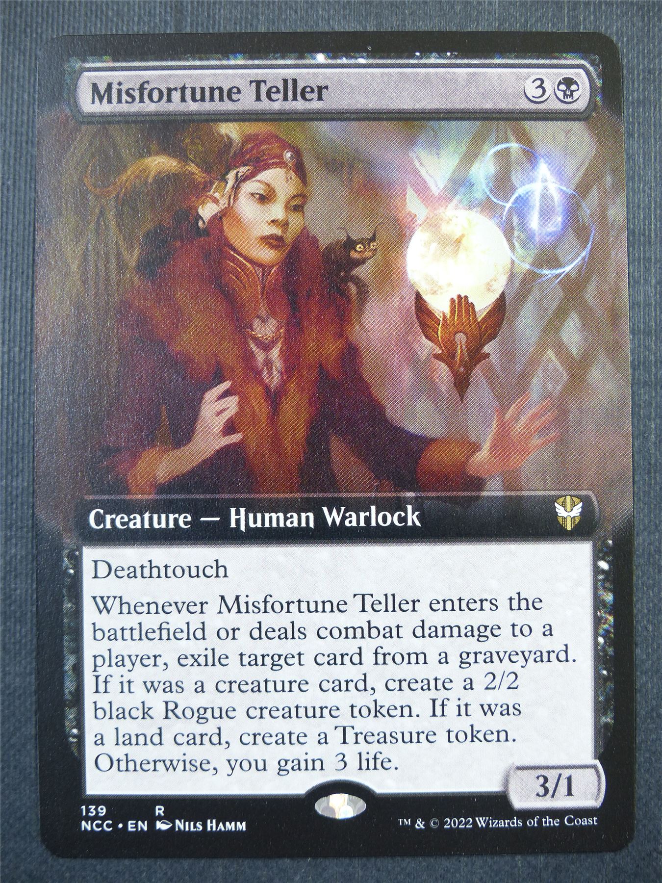 Misfortune Teller Extended art - Mtg Card #3KZ