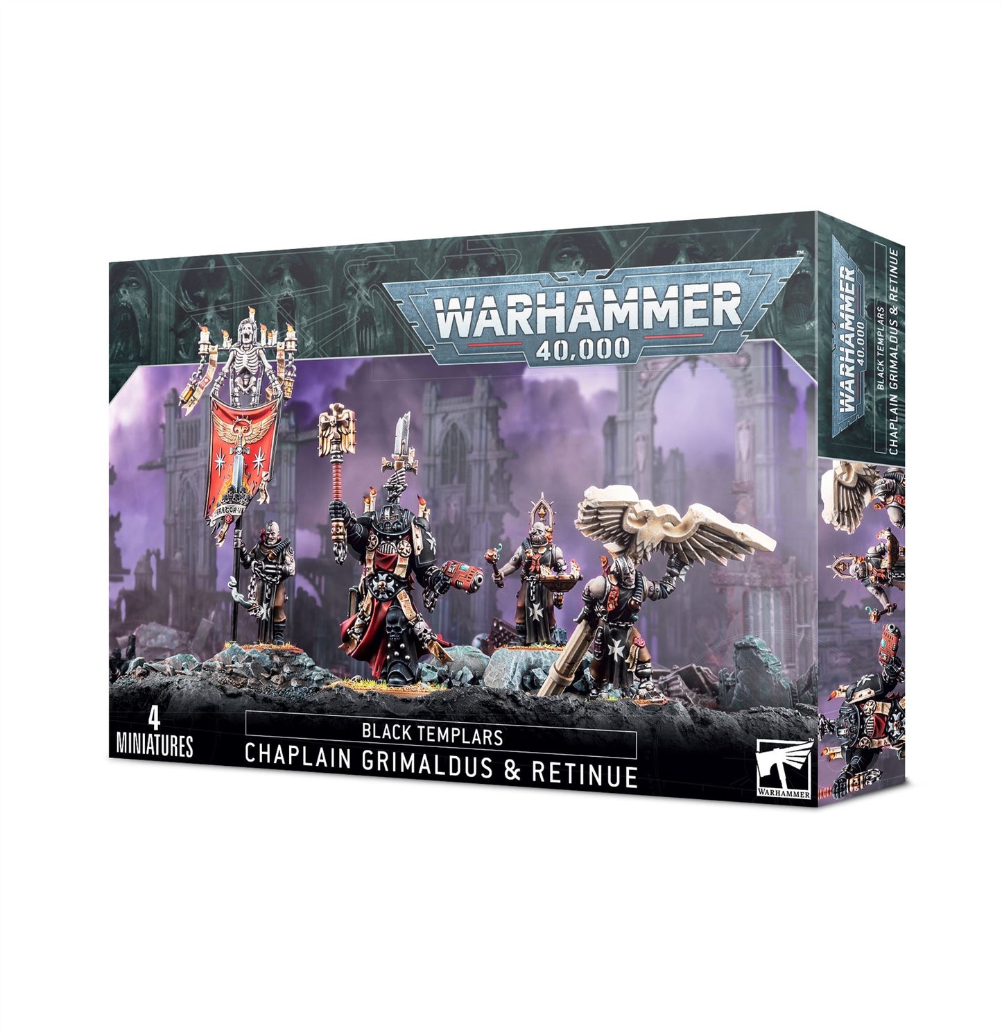 Chaplain Grimaldus And Retinue - Black Templars - Warhammer 40K #1S4