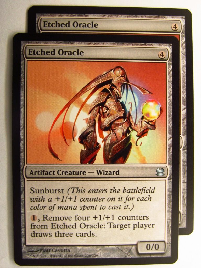 MTG magic the gathering CCG: ETCHED ORACLE x2: MODERN MASTERS Archeron MTG magic the gathering CCG: ETCHED ORACLE x2: MODERN MASTERS Archeron