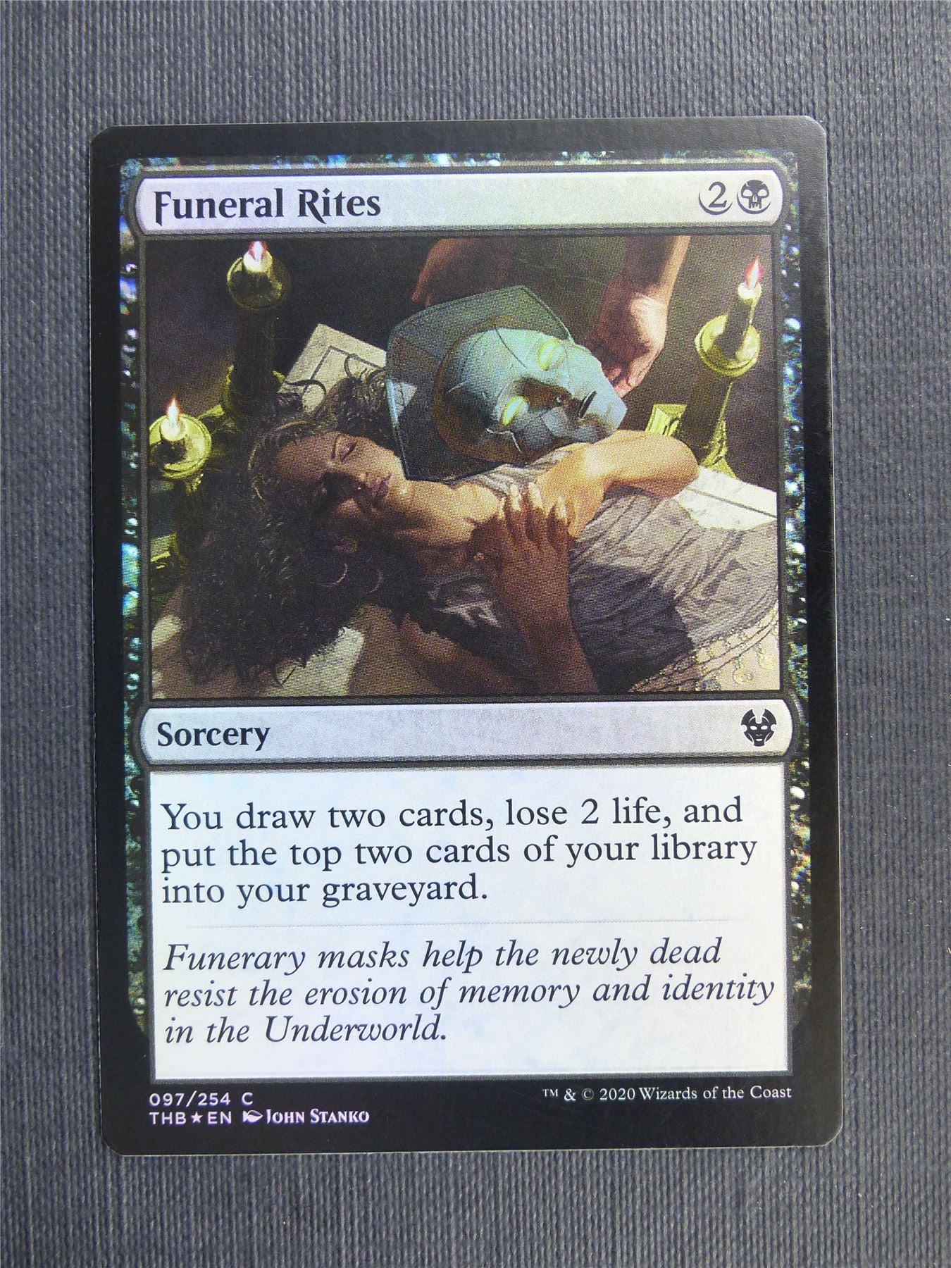 Funeral Rites Foil - Mtg Magic Cards #3E4