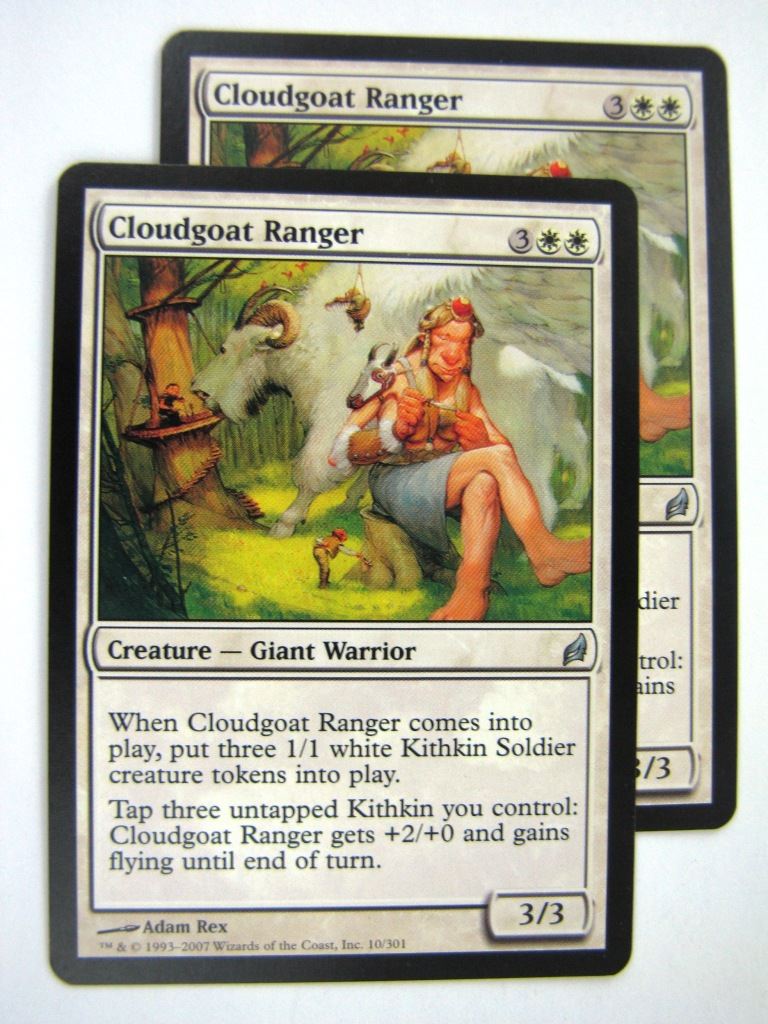 MTG Magic Played Cards: CLOUDGOAT RANGER x2 # 8B13