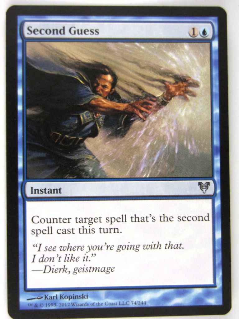 guess mtg card MTG Magic: The Gathering Cards: SECOND GUESS: AVR – Archeron