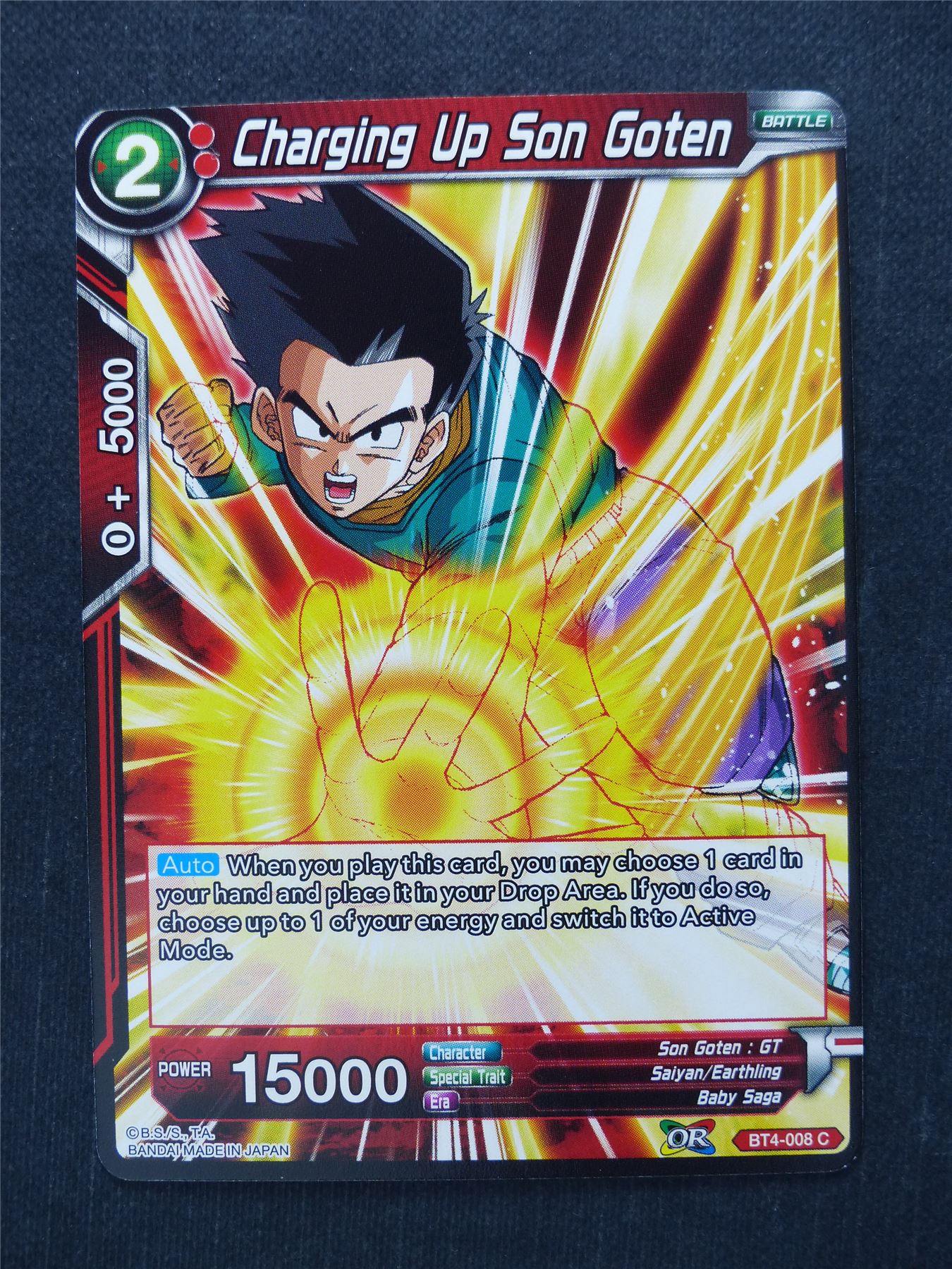 Charging Up Son Goten - Dragon Ball Super Cards #H4