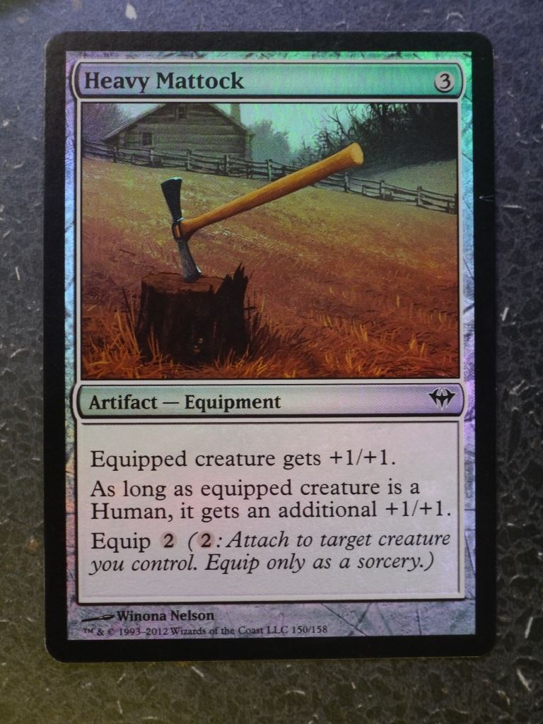 MTG Magic Cards: HEAVY MATTOCK FOIL # 4H58