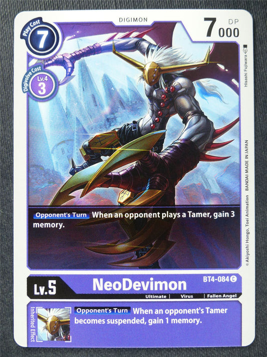 NeoDevimon BT4-084 C - Digimon Cards #10X
