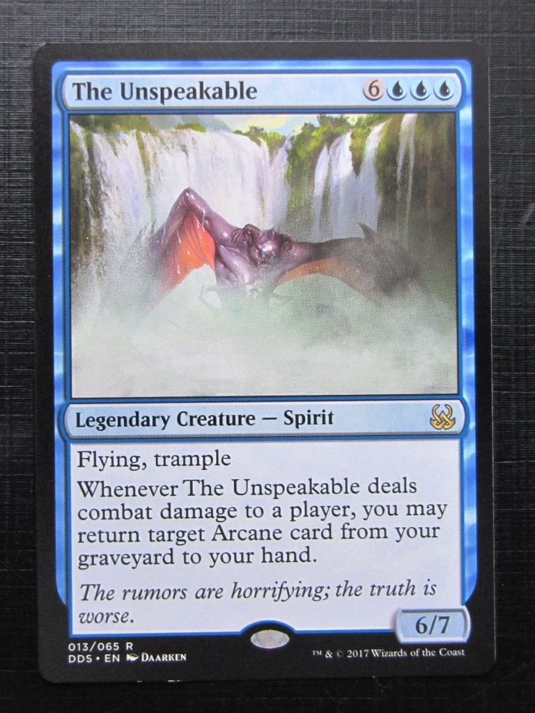 MTG Magic Cards: THE UNSPEAKABLE duel deck # 29H62