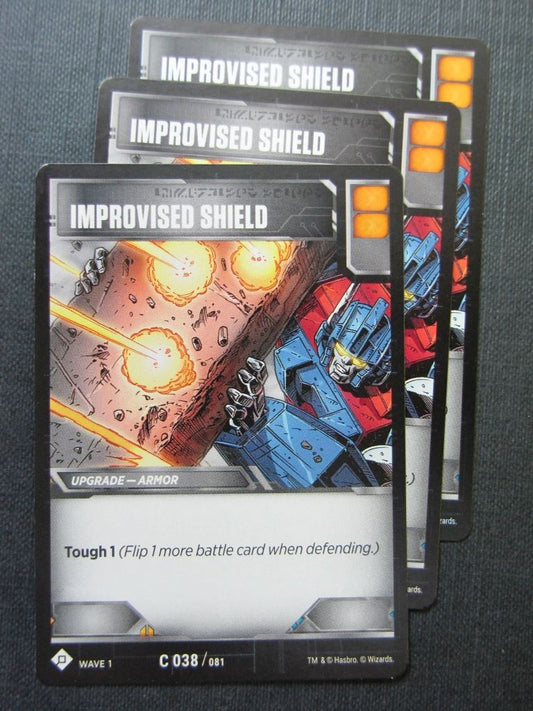 Improvised Shield C 038/081 x3 - Transformers Cards # 7F46
