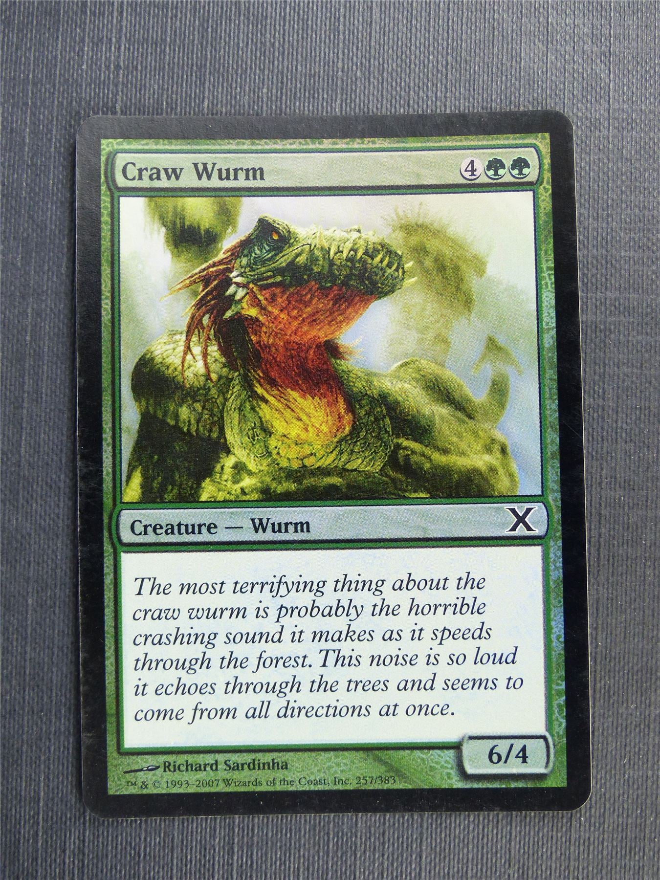 Craw Wurm Foil - Mtg Magic Cards #55W