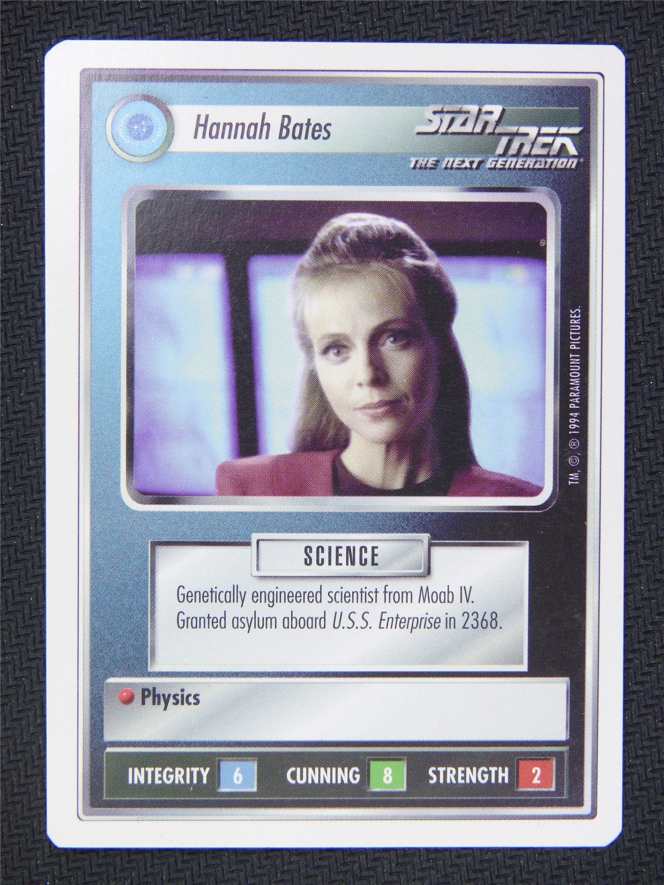 Hannah Bates White Border - Star Trek Next Gen Card #4NZ