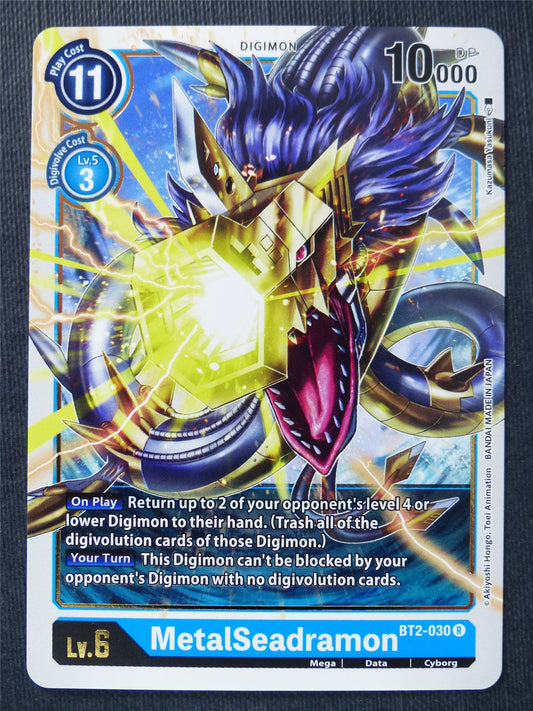Metalseadramon BT2-030 R - Digimon Cards #PG