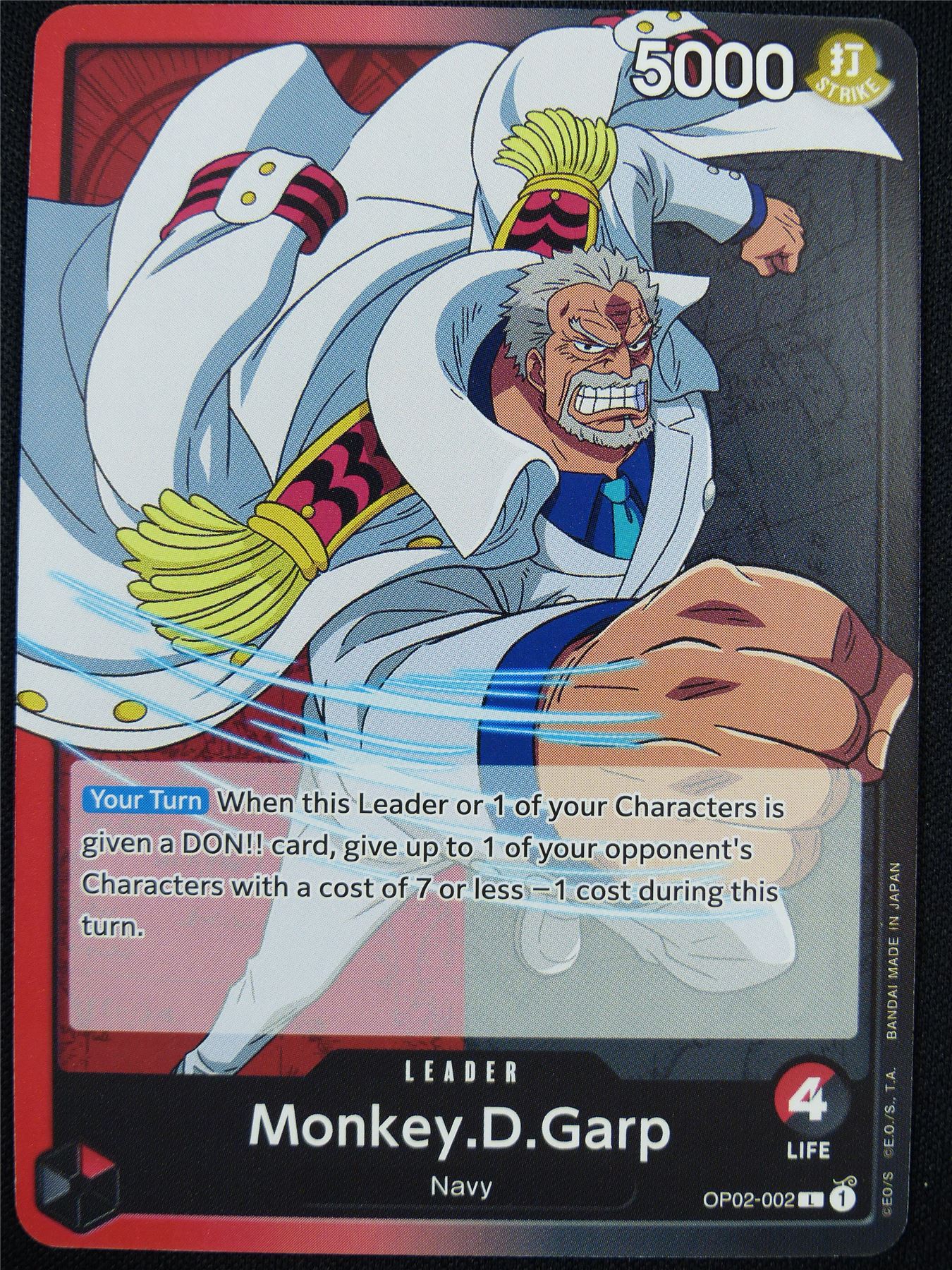 Monkey.D.Garp OP02-002 L - One Piece Card #E5