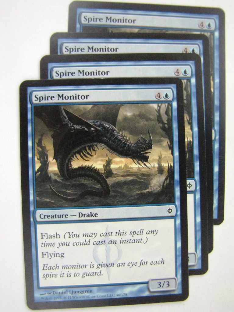 MTG Magic Played Cards: SPIRE MONITOR x4 # 8A76