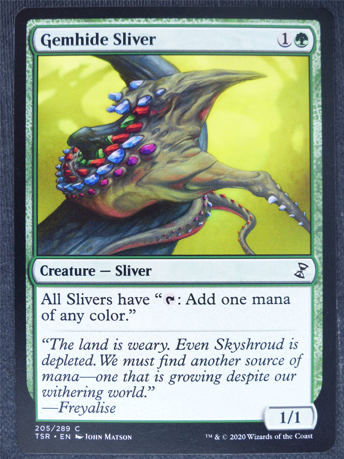 Gemhide Sliver - Remastered - Mtg Magic Cards #U0
