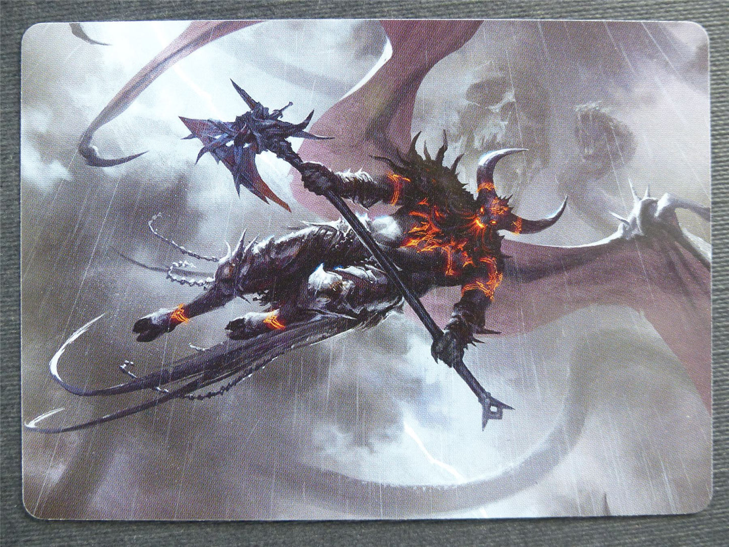 Burning-Rune Demon 20/81 Art - Mtg Magic Cards #3Y