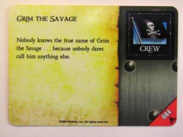Pirates Pocketmodel FIRE & STEEL 084 Grim the Savage