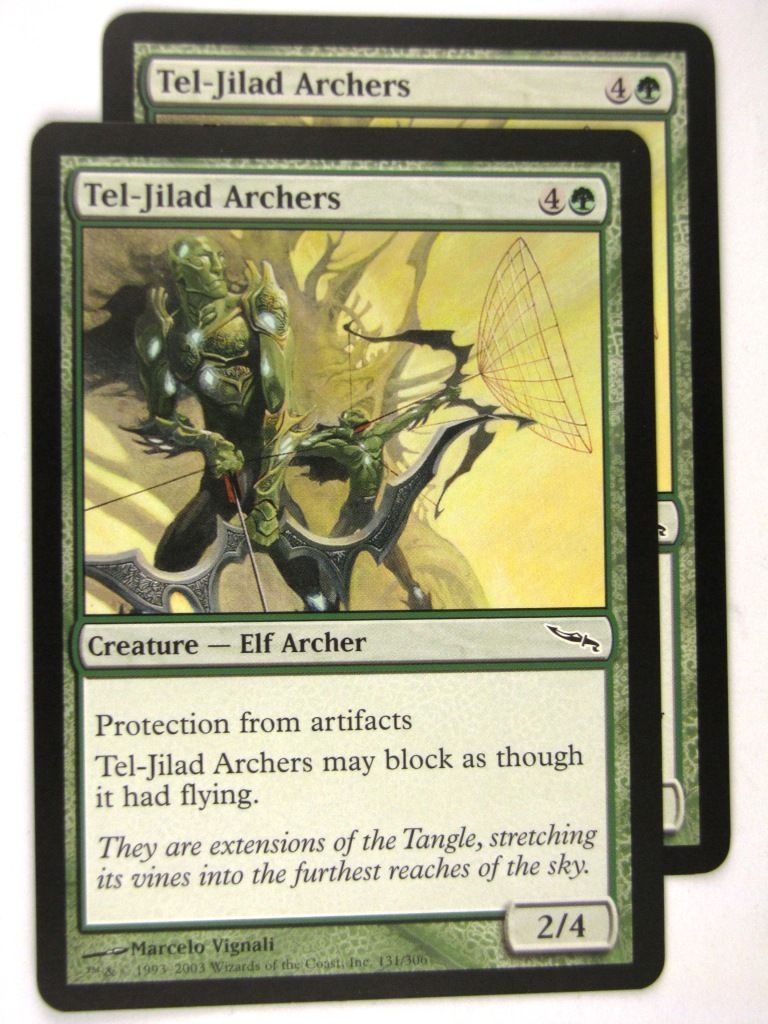 MTG Magic: the Gathering Cards: TEL-JILAD ARCHERS x2: MRD – Archeron