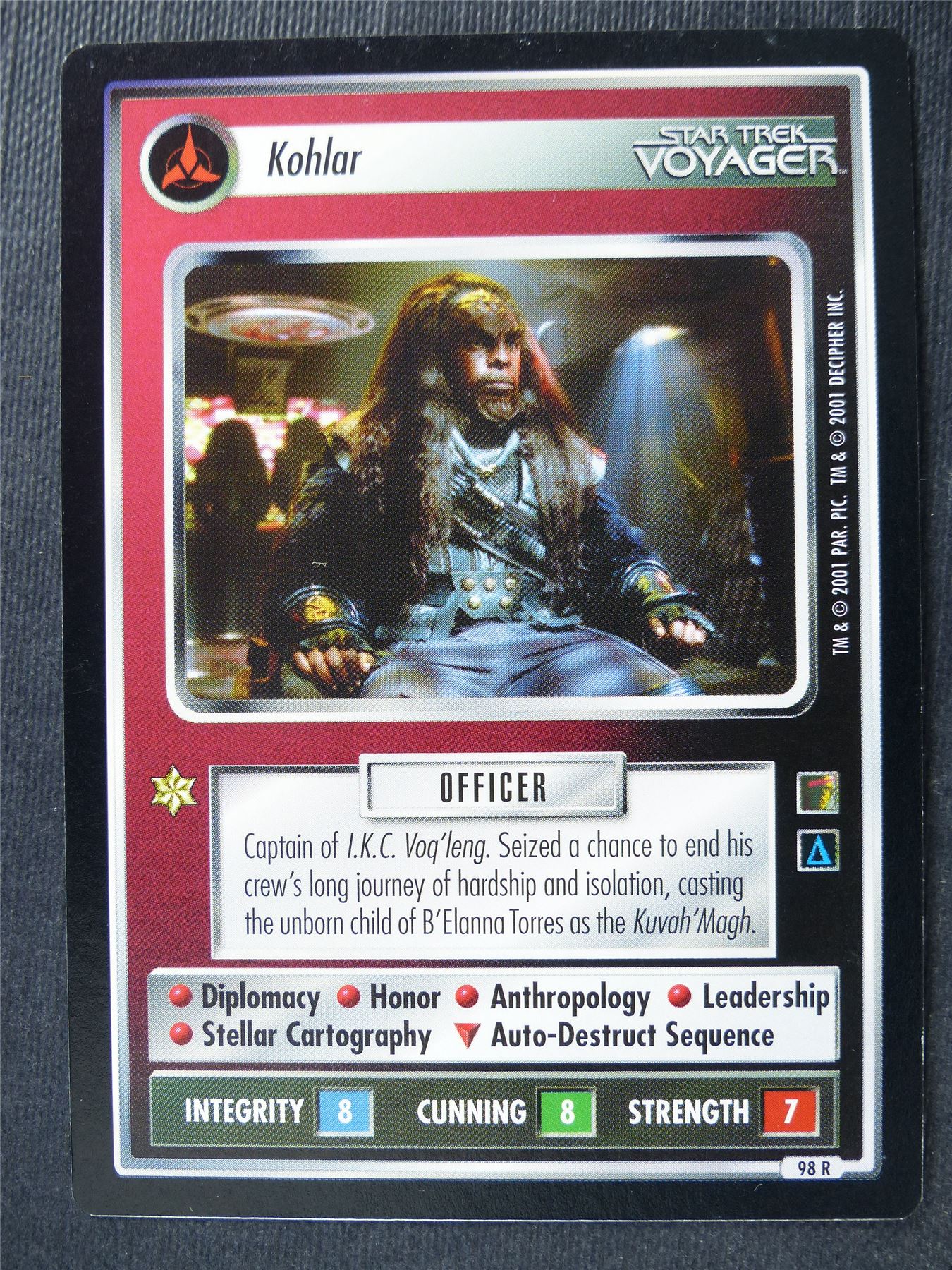 Kohlar - Voyager - Star Trek Card #4WR