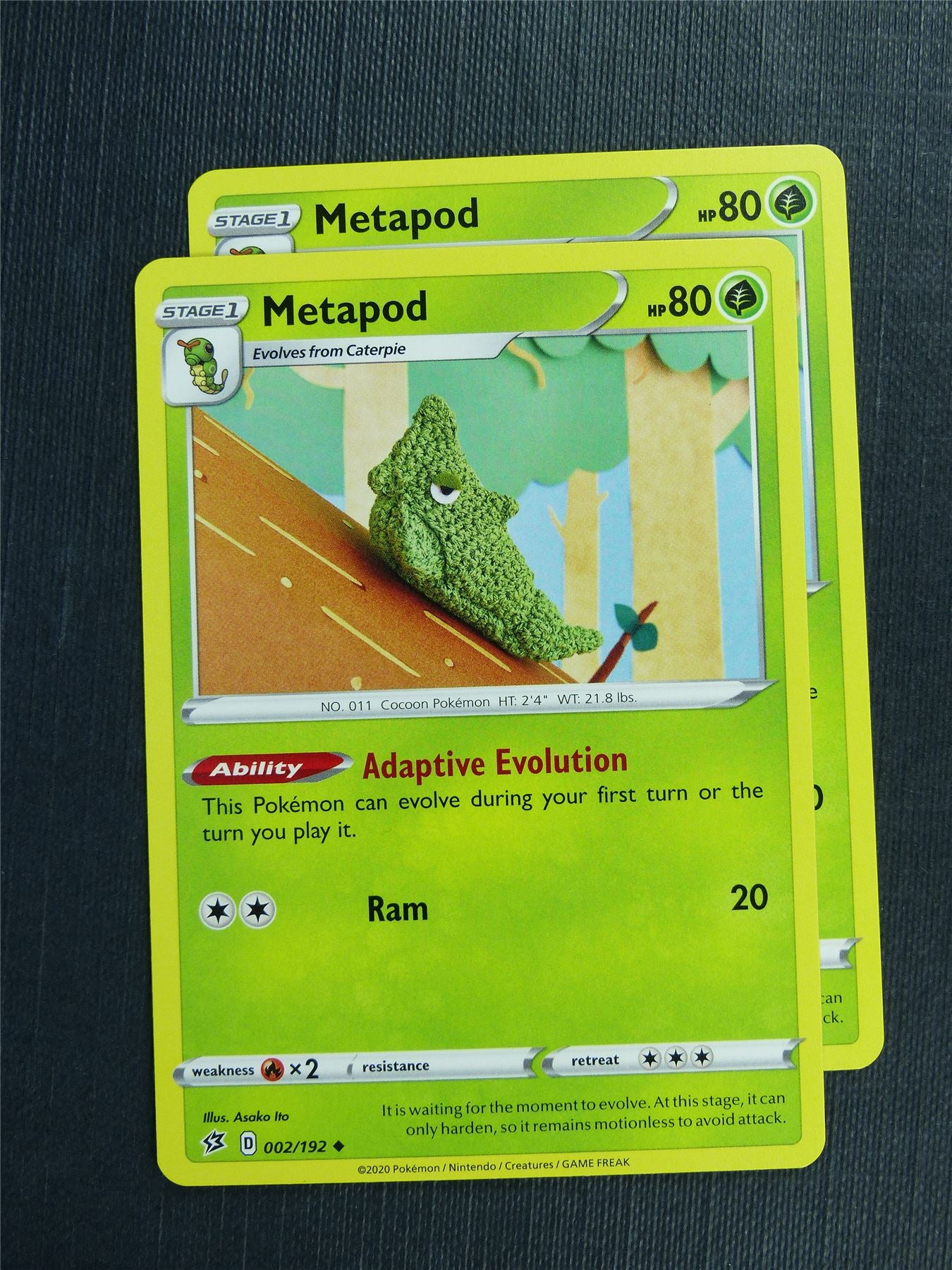 Metapod 002/192 x2 - RCL - Pokemon Card #3KS