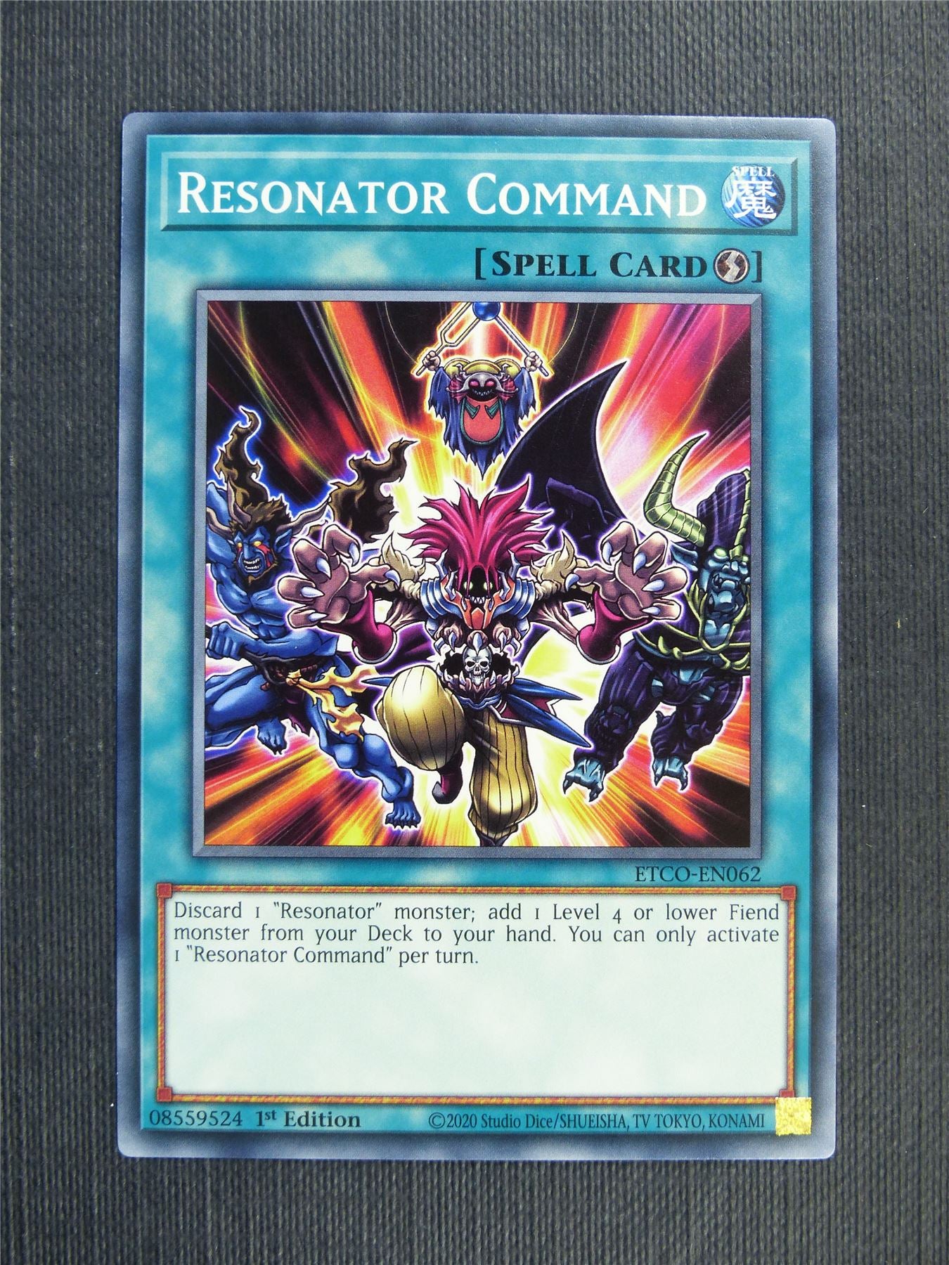 Resonator Command - ETCO - 1st ed Yugioh Card Archeron Resonator Command - ETCO - 1st ed Yugioh Card Archeron